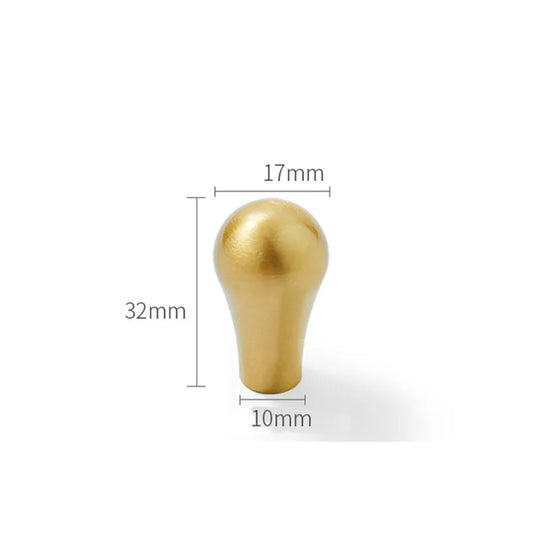 Gold PVD Chrome Brass Cabinet Knobs – Modern Single-Hole Pulls