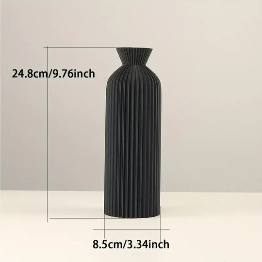 Fluted Modern Decorative Vase Table Centerpiece Decor