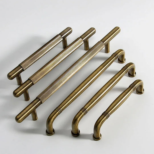 Bronze Cabinet Handles – Antique Brass Pulls for Wardrobes, Drawers, and Cupboards