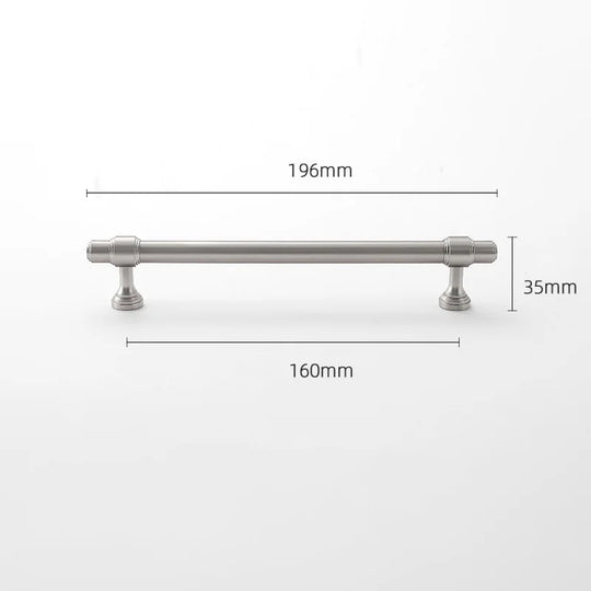 Brushed Nickel Brass Furniture Handles – Matte Silver Pulls and Bars for Cabinets and Drawers