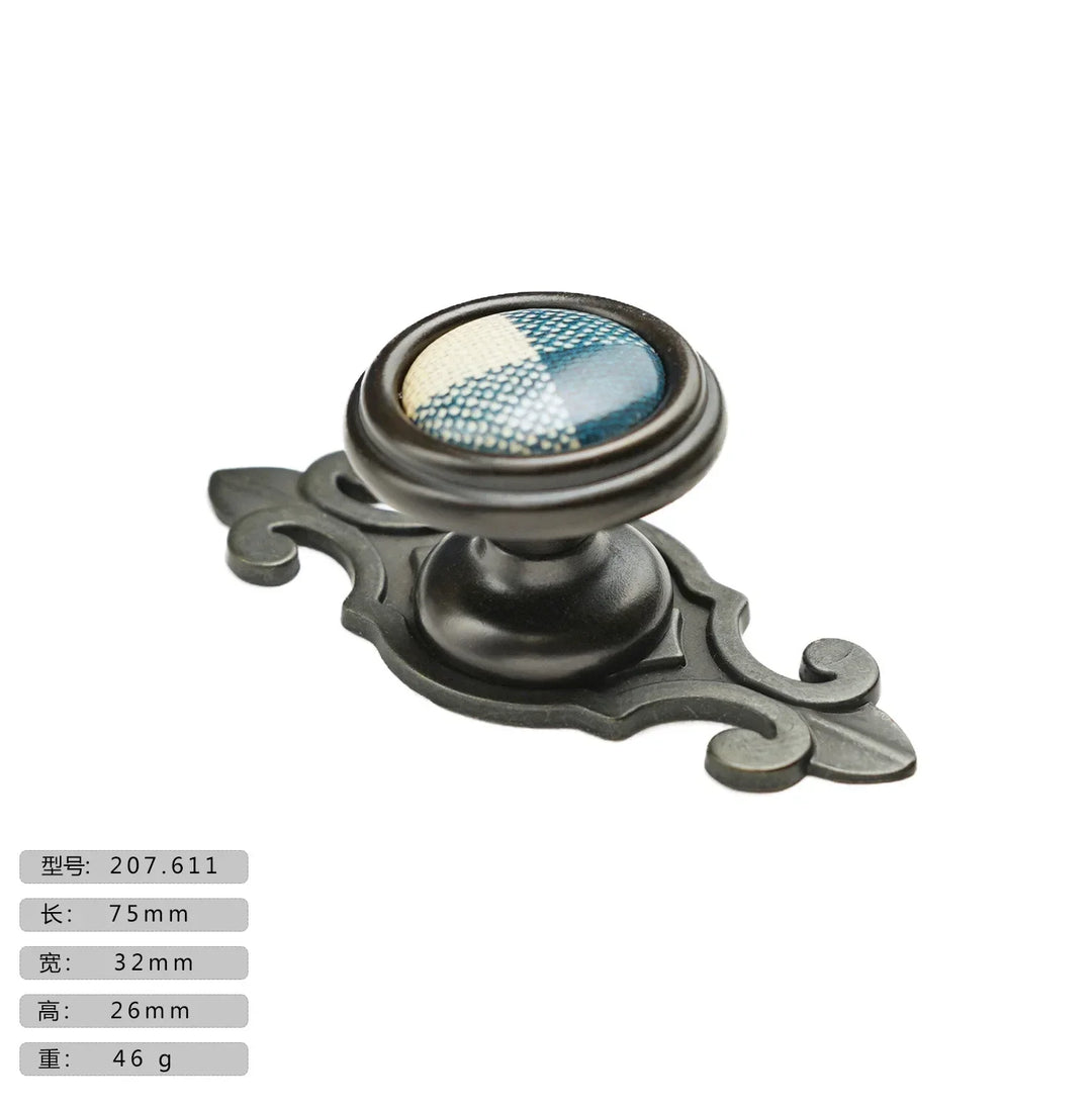Precision Ceramic Cabinet Handles – Plaid Knobs for Furniture