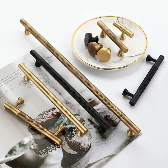 Brass Handles – Gold, Black, and Antique Bar Pulls and Knobs for Furniture
