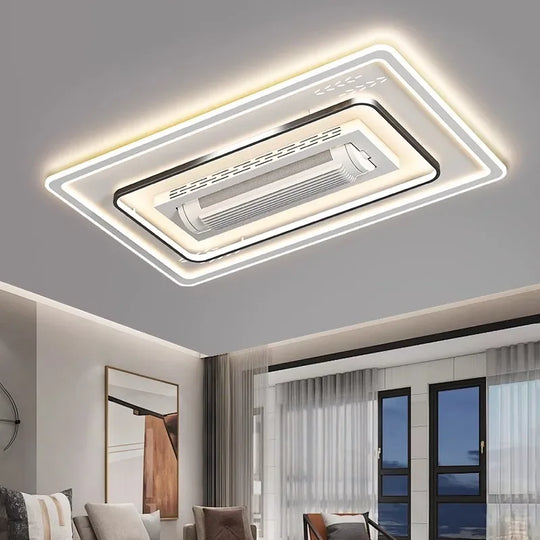 Charlotte Invisible Bladeless LED Ceiling Fan Light – Remote