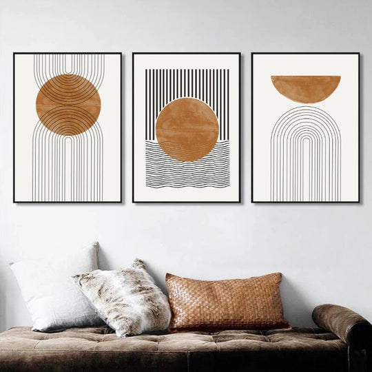 Simple Minimalist Geometric Abstract Canvas Wall Art