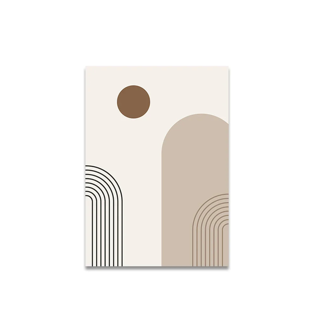 Simple Minimalist Geometric Abstract Canvas Wall Art