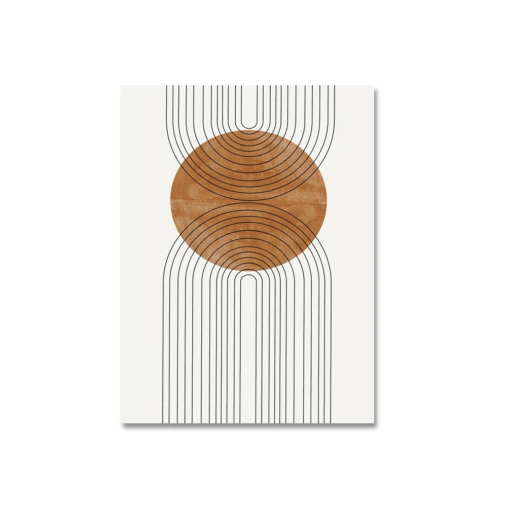 Simple Minimalist Geometric Abstract Canvas Wall Art
