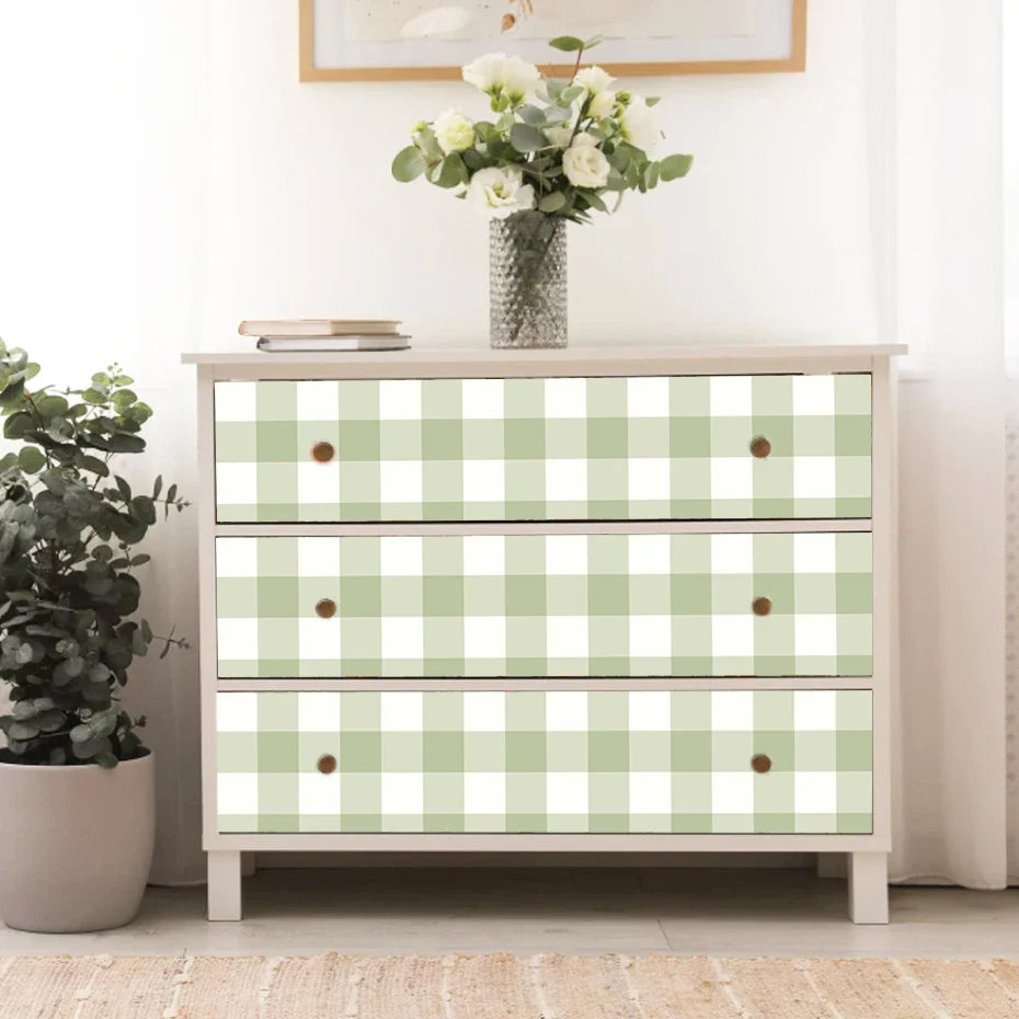 Soft Pastel Plaid Vinyl Wall Mural Decals