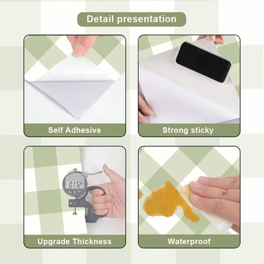 Soft Pastel Plaid Vinyl Wall Mural Decals