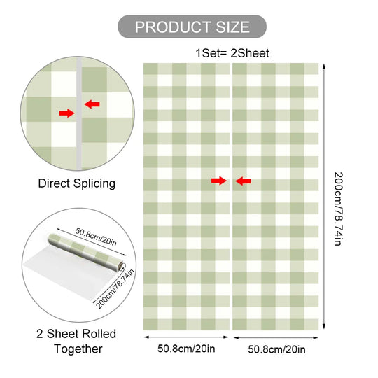 Soft Pastel Plaid Vinyl Wall Mural Decals