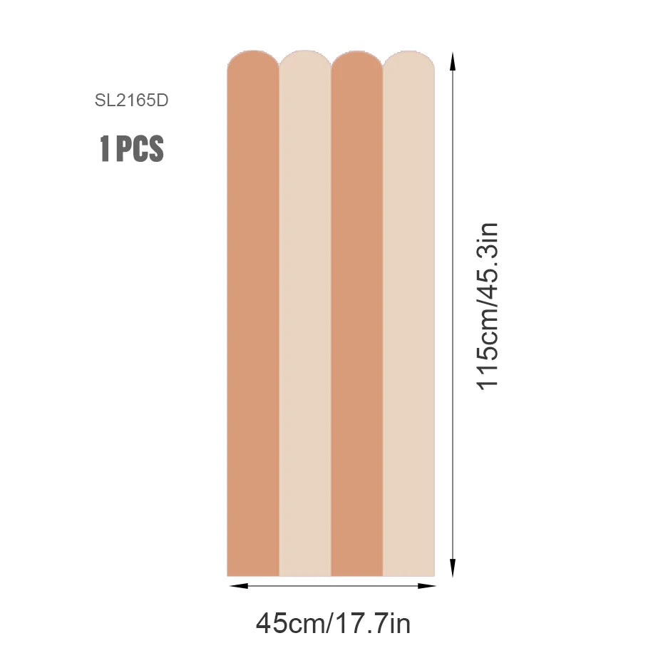 Soft Pastel Scalloped Wallpaper Wall Mural Decals