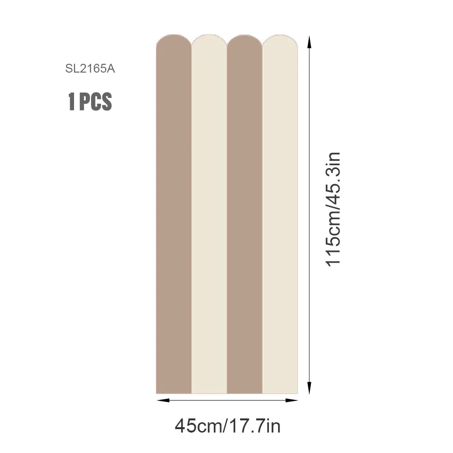 Soft Pastel Scalloped Wallpaper Wall Mural Decals