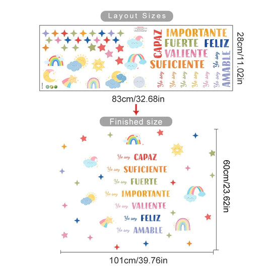 Spanish Affirmation Nursery Wall Decals