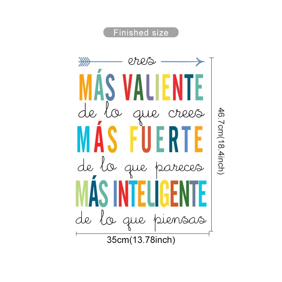 Spanish Affirmation Nursery Wall Decals