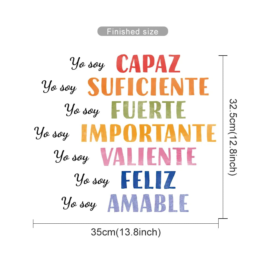 Spanish Affirmation Nursery Wall Decals