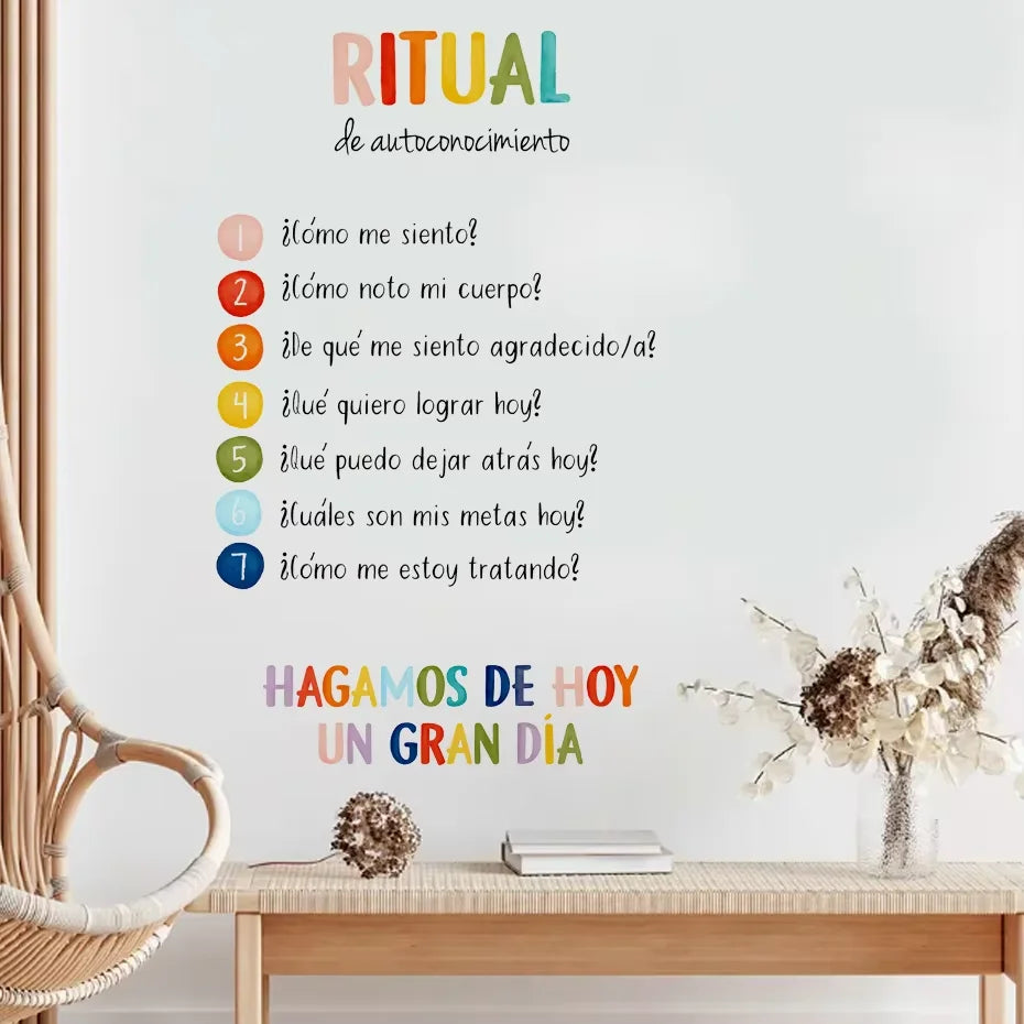 Spanish Color Moods Nursery Wall Decals For Kids Learning