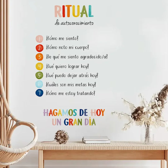 Spanish Color Moods Nursery Wall Decals For Kids Learning
