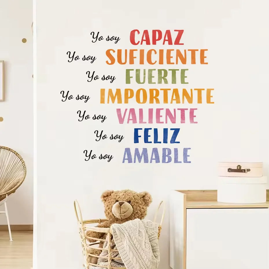 Spanish Color Moods Nursery Wall Decals For Emotional Learning