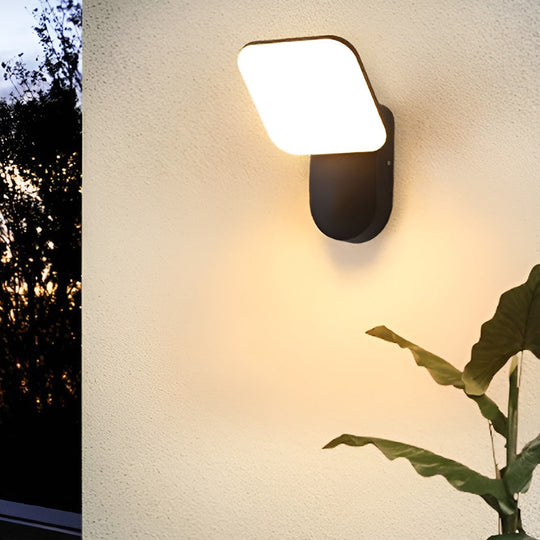 Square LED 12W Outdoor Waterproof Wall Sconce