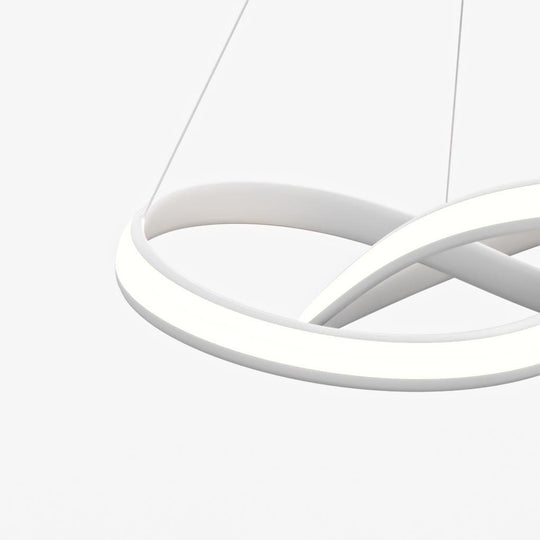Modern Ribbon Shaped Chandelier with Remote Control