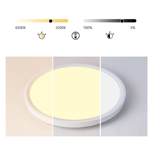 Black/White Nordic Industrial LED Flush Mount Ceiling Light
