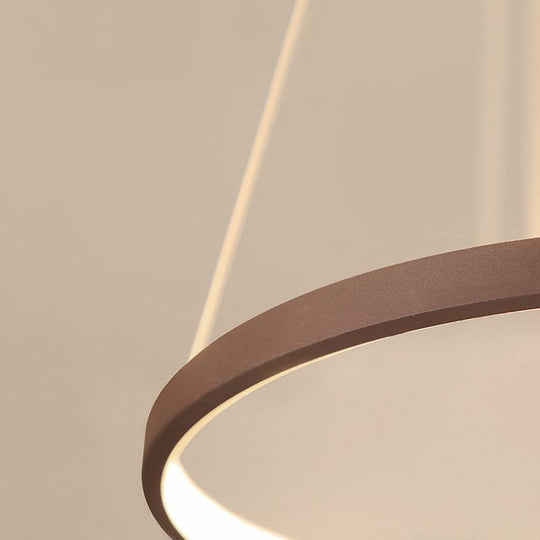 Circle Linear Modern LED Chandelier Pendant Light
