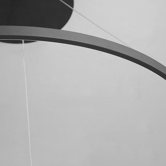 Circle Linear Modern LED Chandelier Pendant Light
