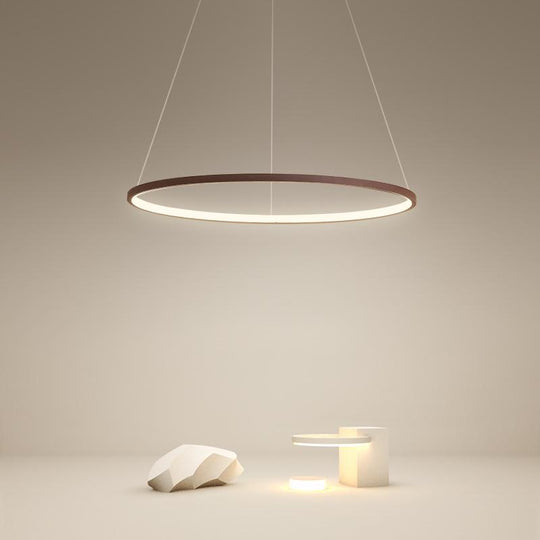 Circle Linear Modern LED Chandelier Pendant Light