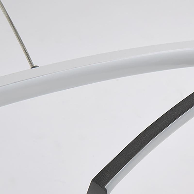 2-Piece Set Arc-Shaped Aluminum Acrylic LED Pendant Lighting