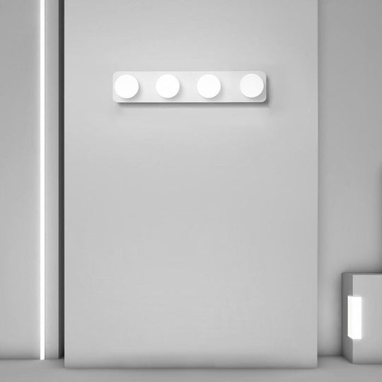 Soft Warm White LED Wall Sconce with 4 or 6 Adjustable Spherical Bulbs