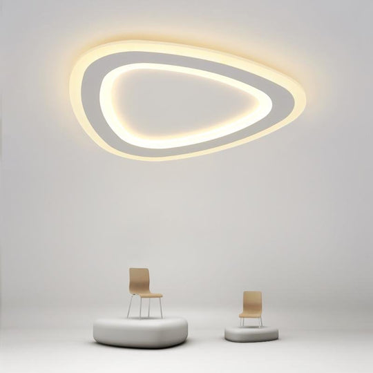 Triangle Shaped Modern LED Flush Mount Ceiling Light