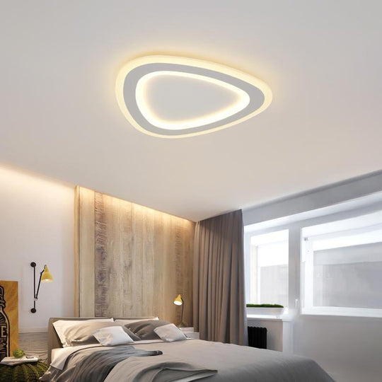 Triangle Shaped Modern LED Flush Mount Ceiling Light