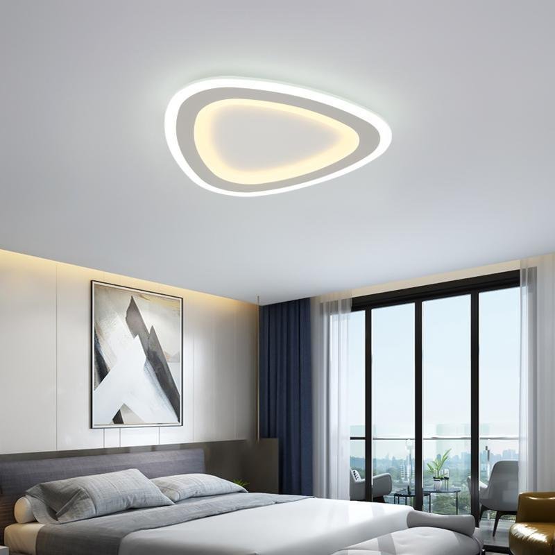 Triangle Shaped Modern LED Flush Mount Ceiling Light