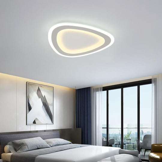 Triangle Shaped Modern LED Flush Mount Ceiling Light