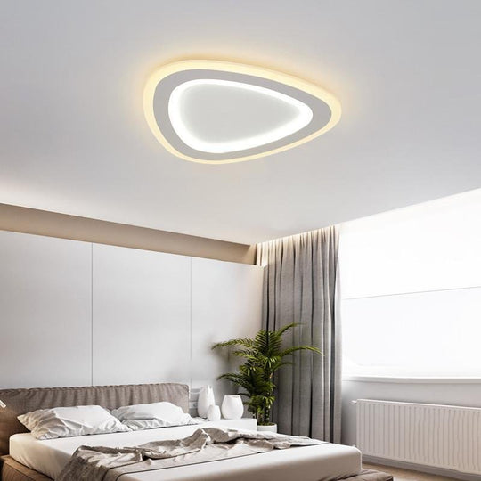 Triangle Shaped Modern LED Flush Mount Ceiling Light