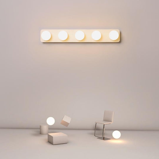 LED Wall Sconce with 5 Adjustable Spherical Spotlights