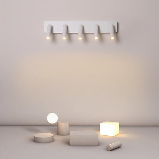 LED Wall Sconce with 5 Adjustable Spherical Spotlights