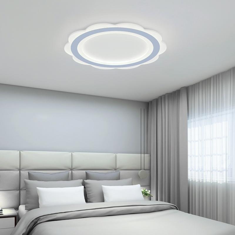 Ultra-Thin Round Flush Mount LED Ceiling Light – 17" & 20" (White)