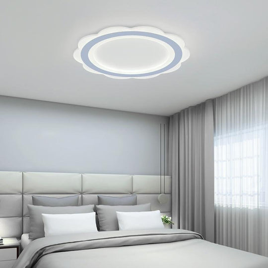 Ultra-Thin Round Flush Mount LED Ceiling Light – 17" & 20" (White)