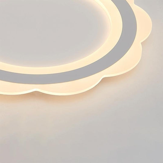 Ultra-Thin Round Flush Mount LED Ceiling Light – 17" & 20" (White)