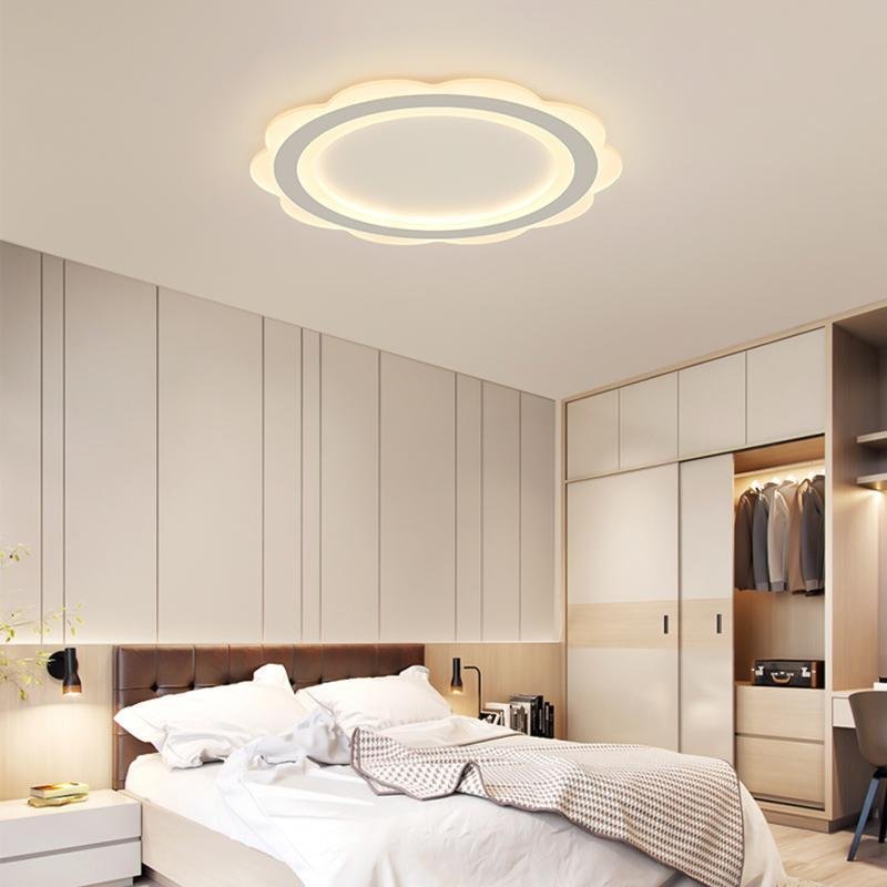 Ultra-Thin Round Flush Mount LED Ceiling Light – 17" & 20" (White)