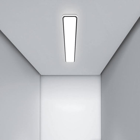 Simple Modern Rectangular Flush Mount Light – 20" & 30" (Black)