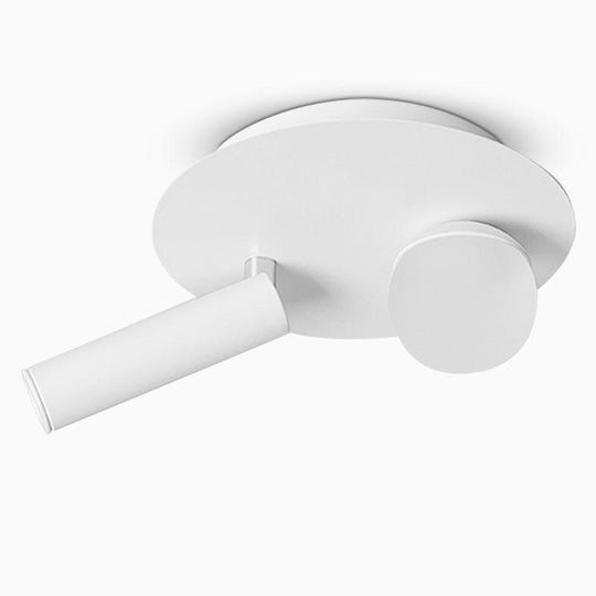 8'' Round Small Flush Mount LED Light with Adjustable Spotlight