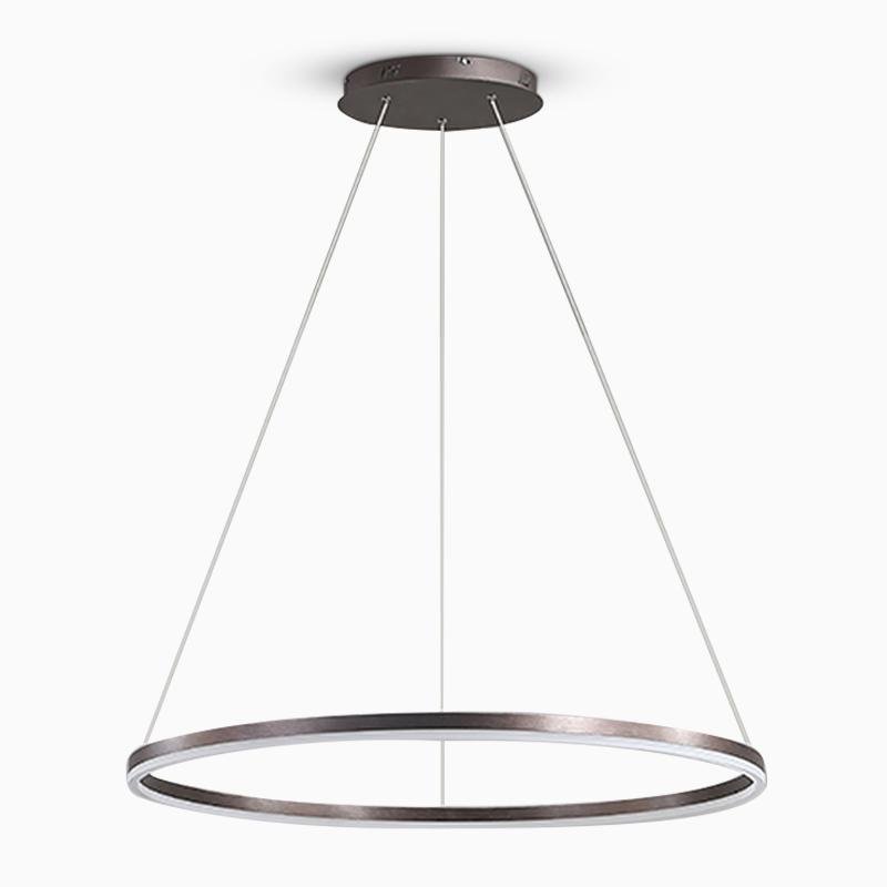 16'' Simple Circle Pendant Light with Acrylic Shade