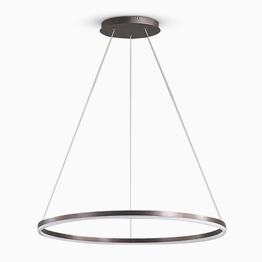 16'' Simple Circle Pendant Light with Acrylic Shade