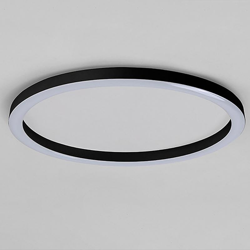 16" Modern Simple Circle Flush Mount LED Ceiling Light Dimmable with Remote