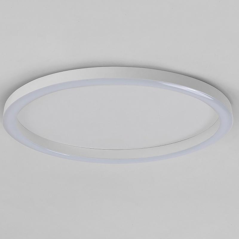 16" Modern Simple Circle Flush Mount LED Ceiling Light Dimmable with Remote