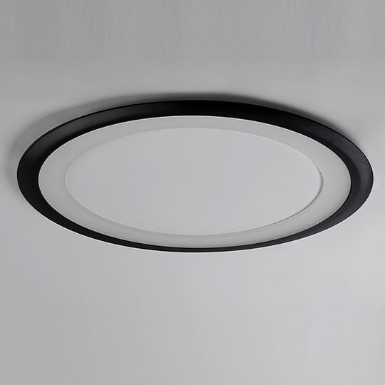 Ultrathin Round LED Flush Mount Ceiling Light – Modern Minimalist Design