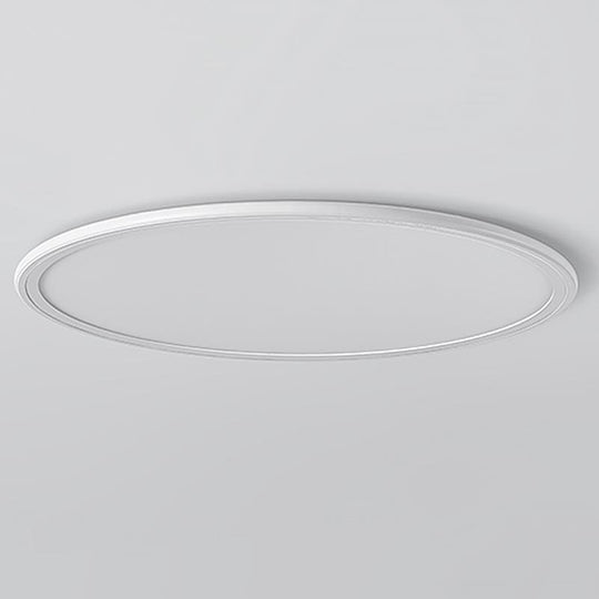 16" Modern LED Ultrathin Circle Flush Mount Ceiling Light