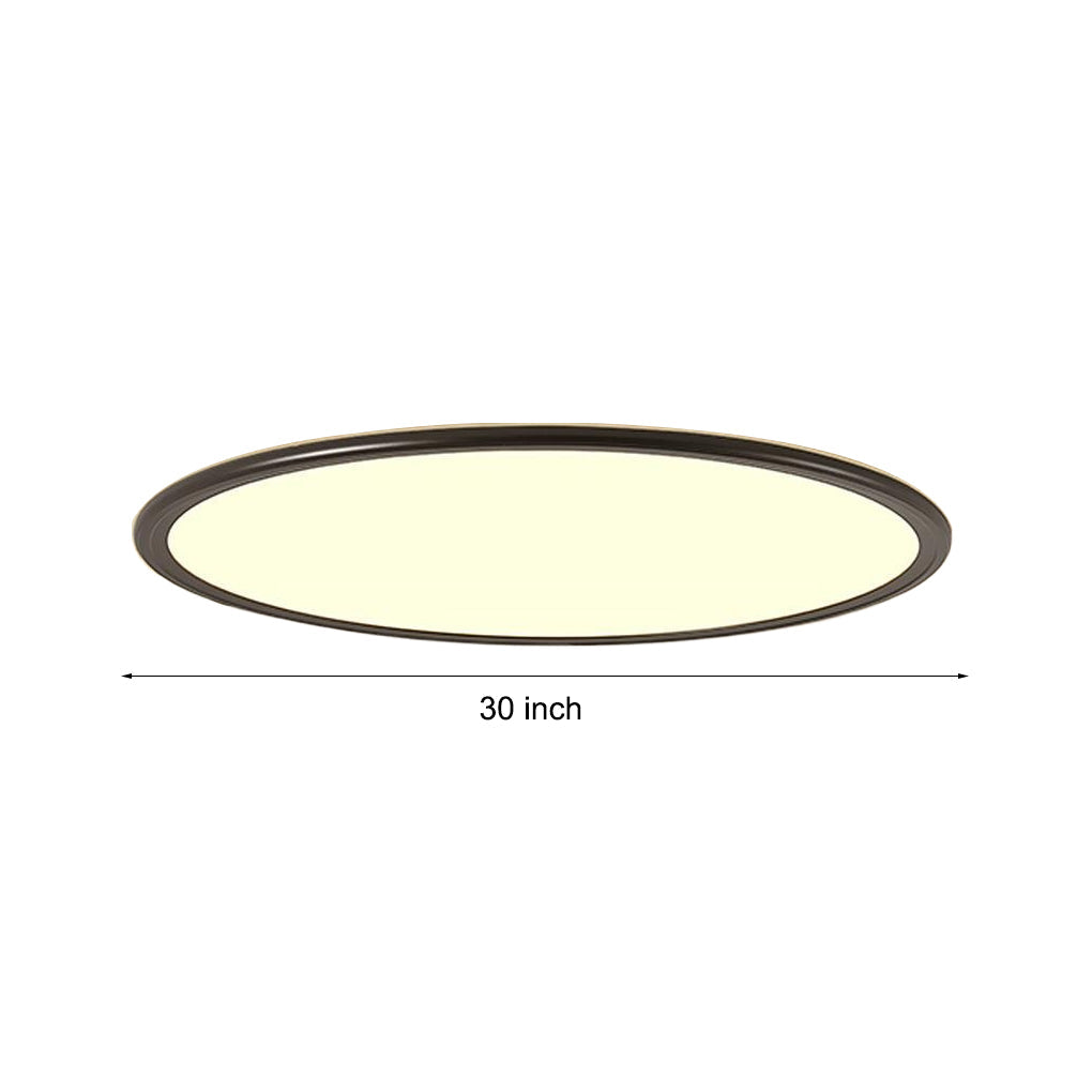30" Round – Ultra-Thin LED Flush Mount Modern Ceiling Light