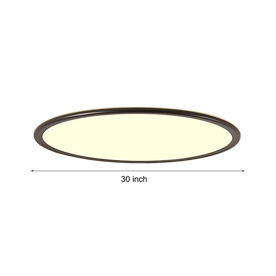 30" Round – Ultra-Thin LED Flush Mount Modern Ceiling Light